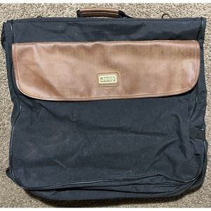 Vintage JEEP Wrangler Black & Tan Canvas Garment‎ Bag Travel Equipment